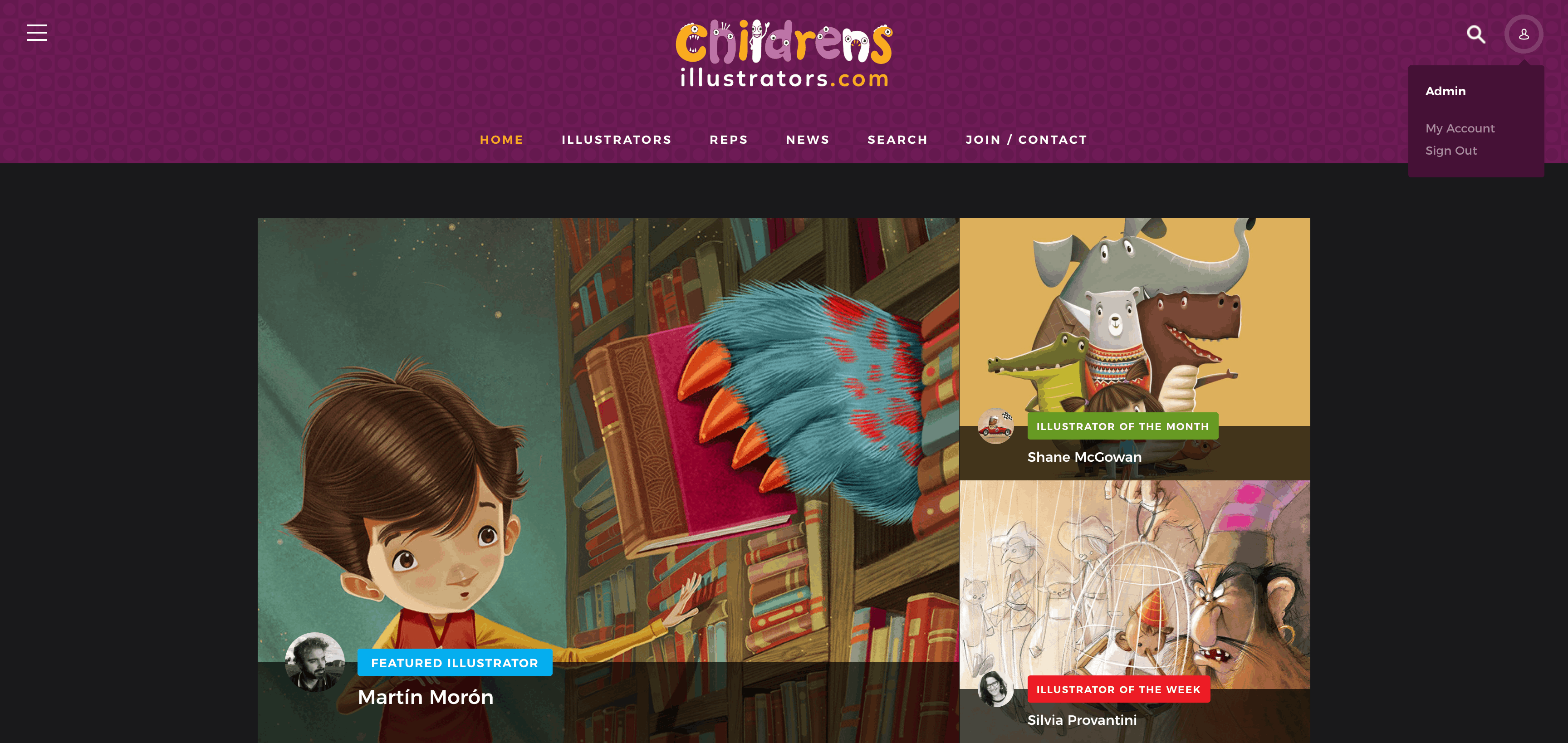 Children's Illustrators — Professional Portfolio Platform